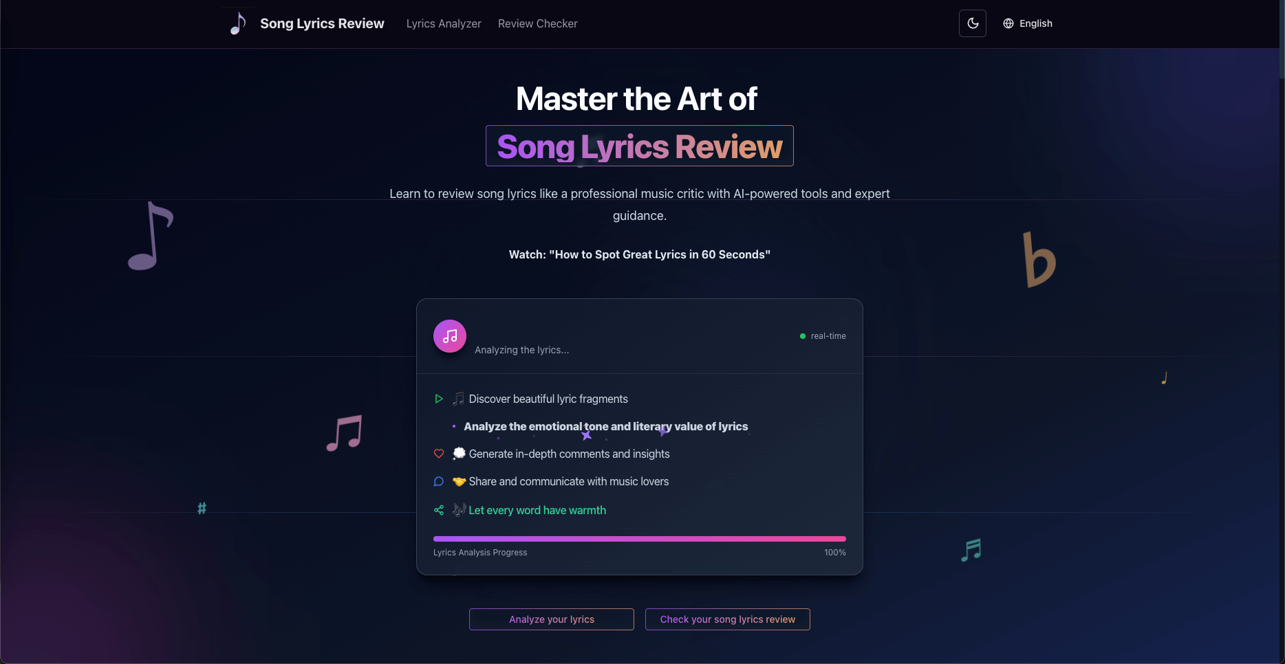 Song Lyrics Review cover image