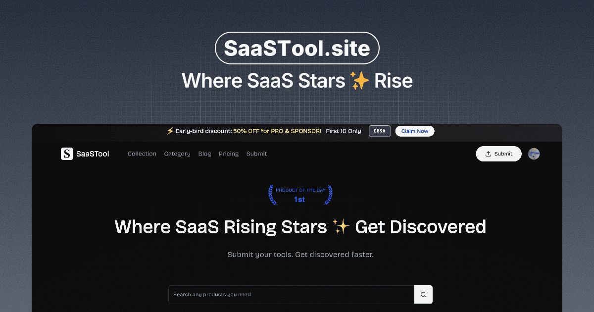 SaaSTool - Rising Star SaaS Directory