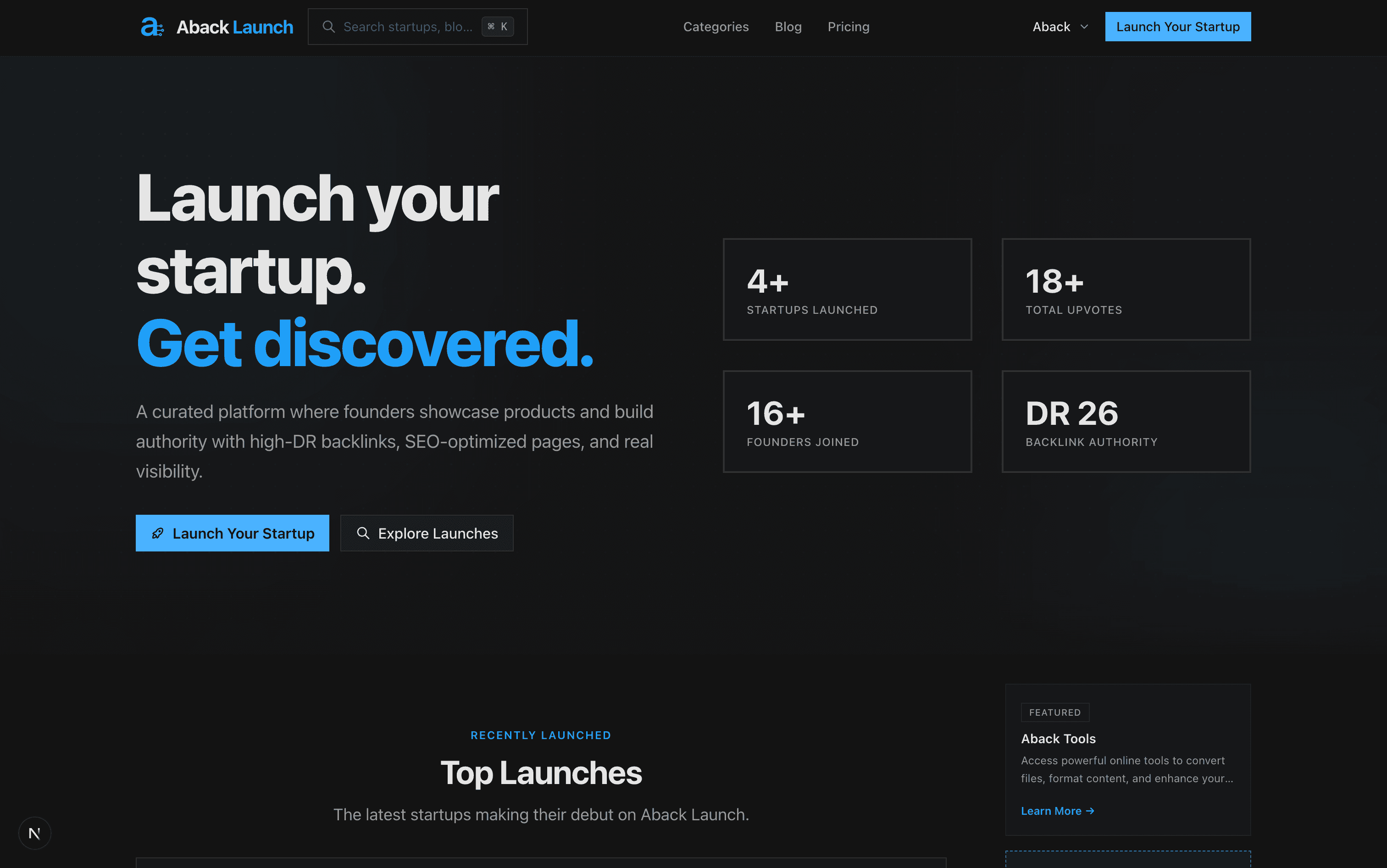 Aback Launch cover image
