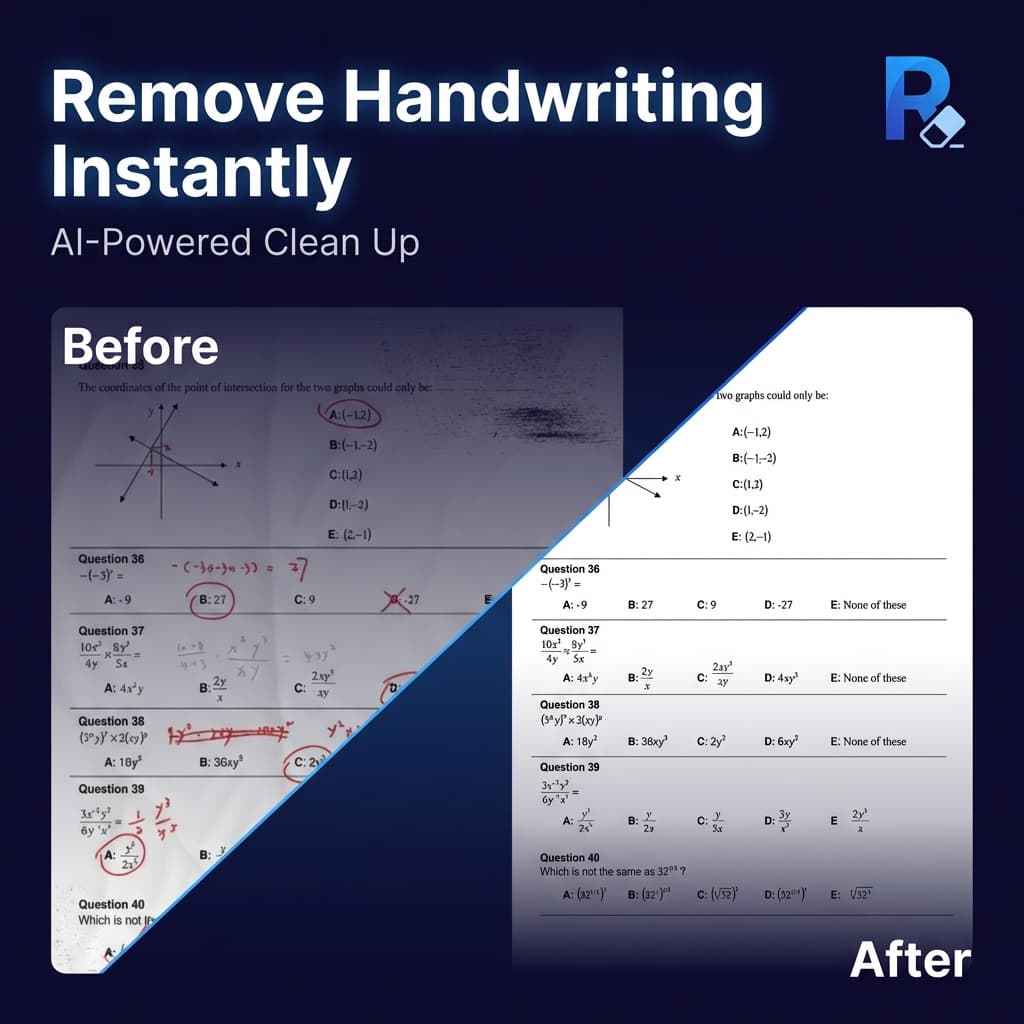 Remove Handwriting