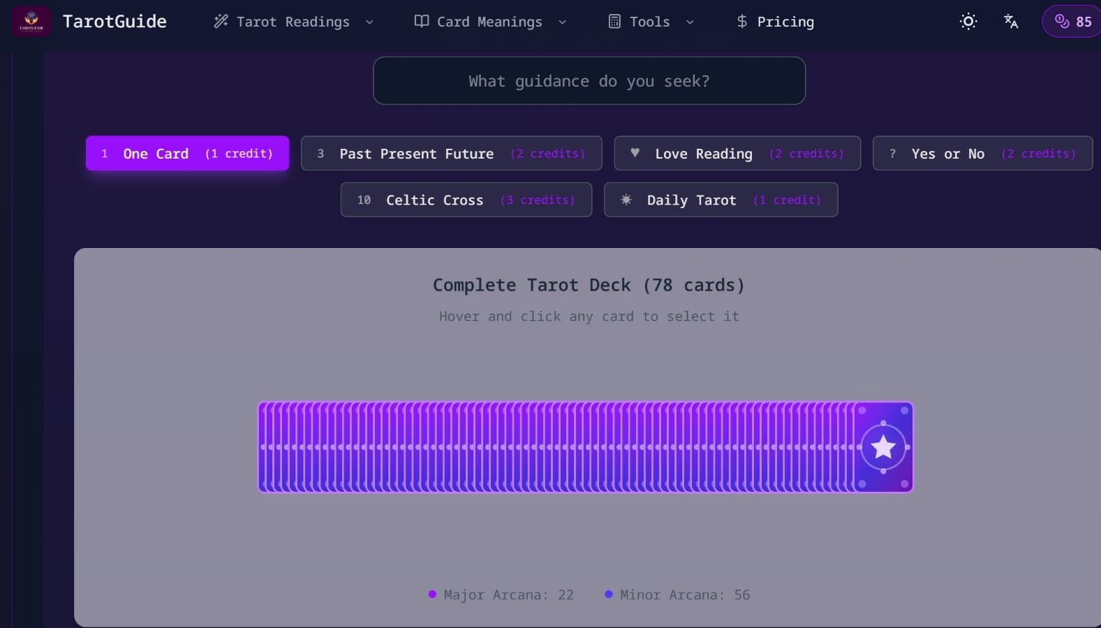 Tarot Card Generator