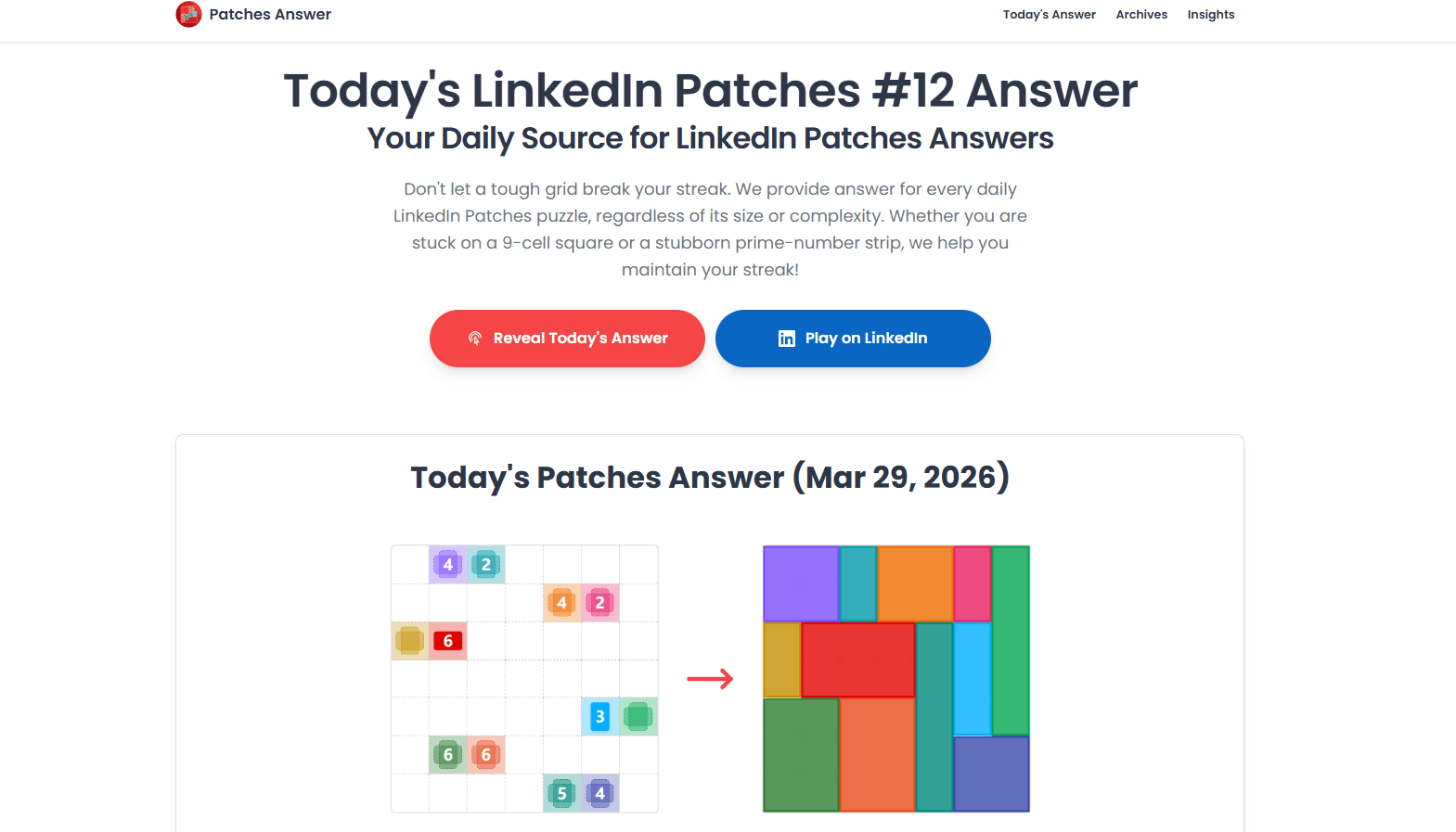 Patches Answer