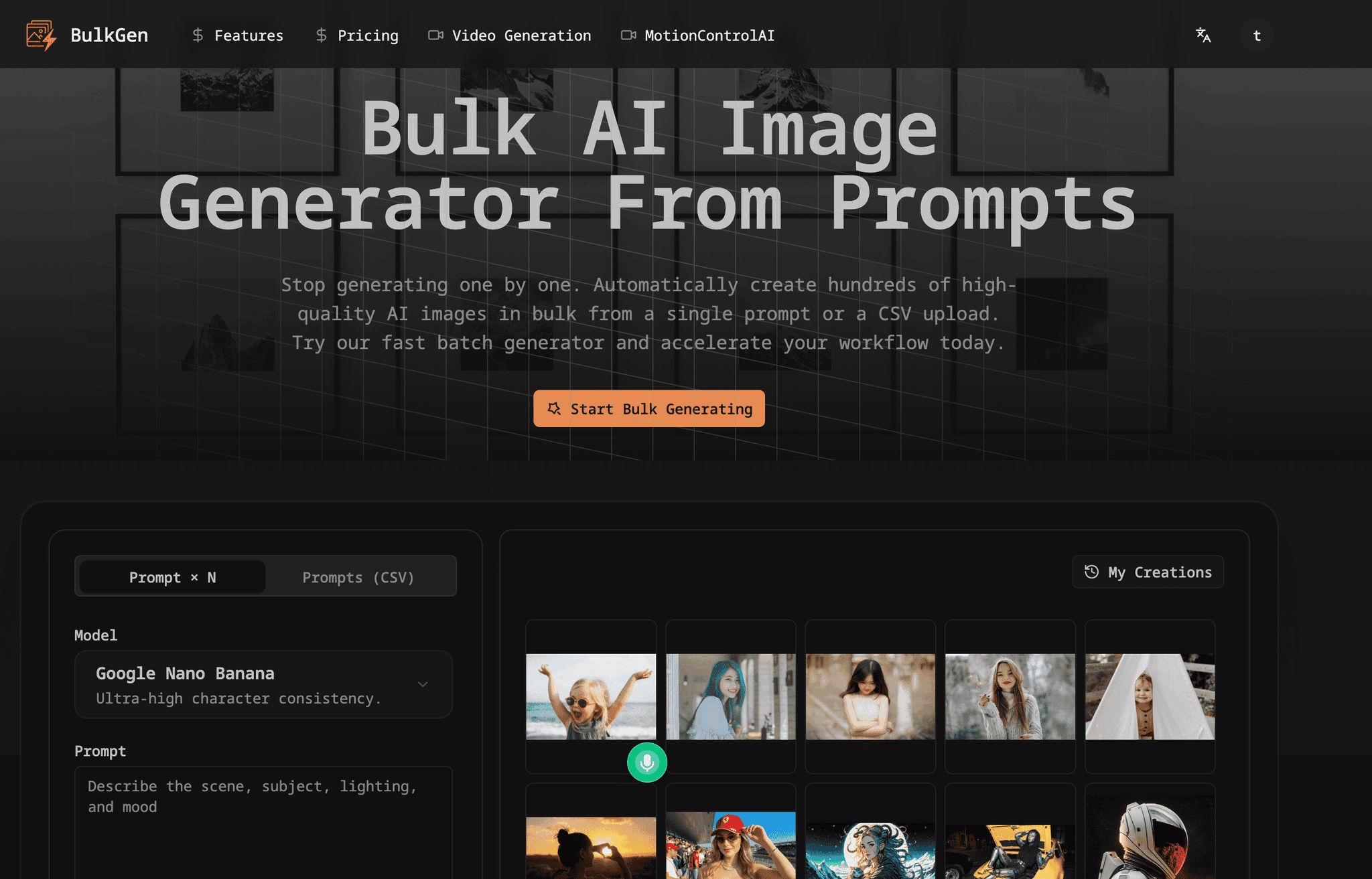 Bulk AI Image Generator