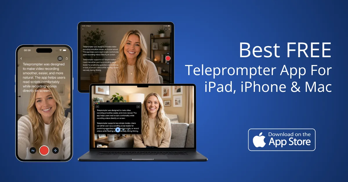 Teleprompter-Scrolling Scripts cover image