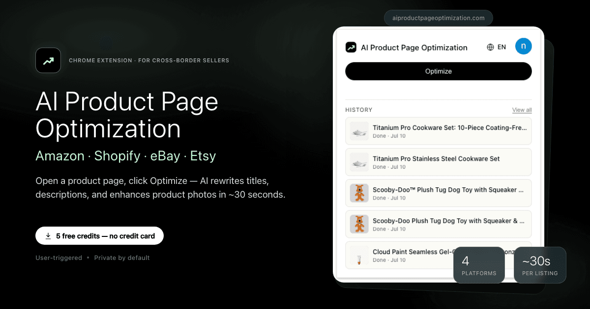 AI Product Page Optimization cover image