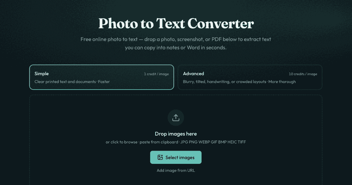 Photo to Text Converter cover image