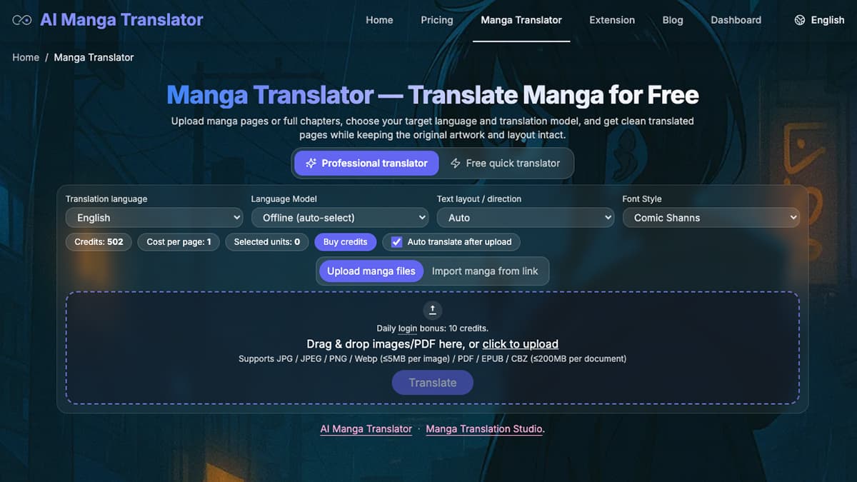 Manga Translator cover image