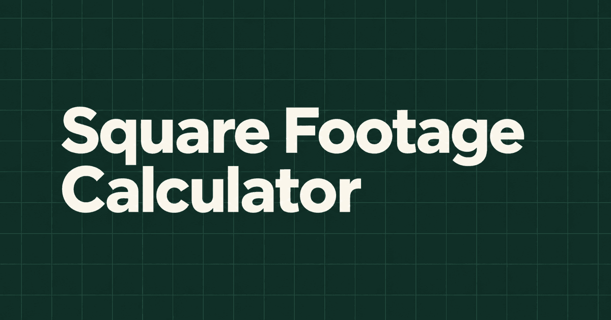 Square Footage Calculator cover image