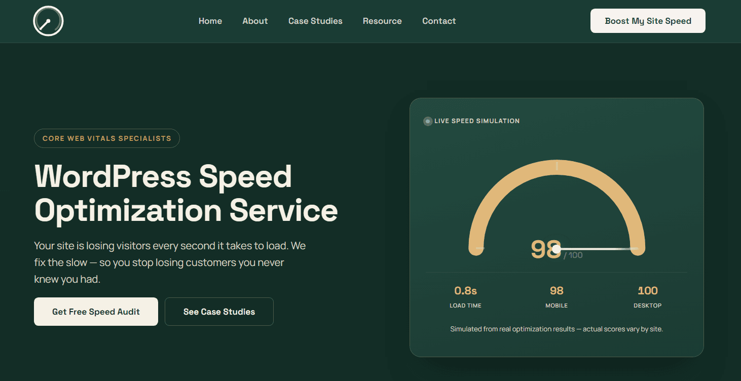 WordPress Speed Optimization Service cover image