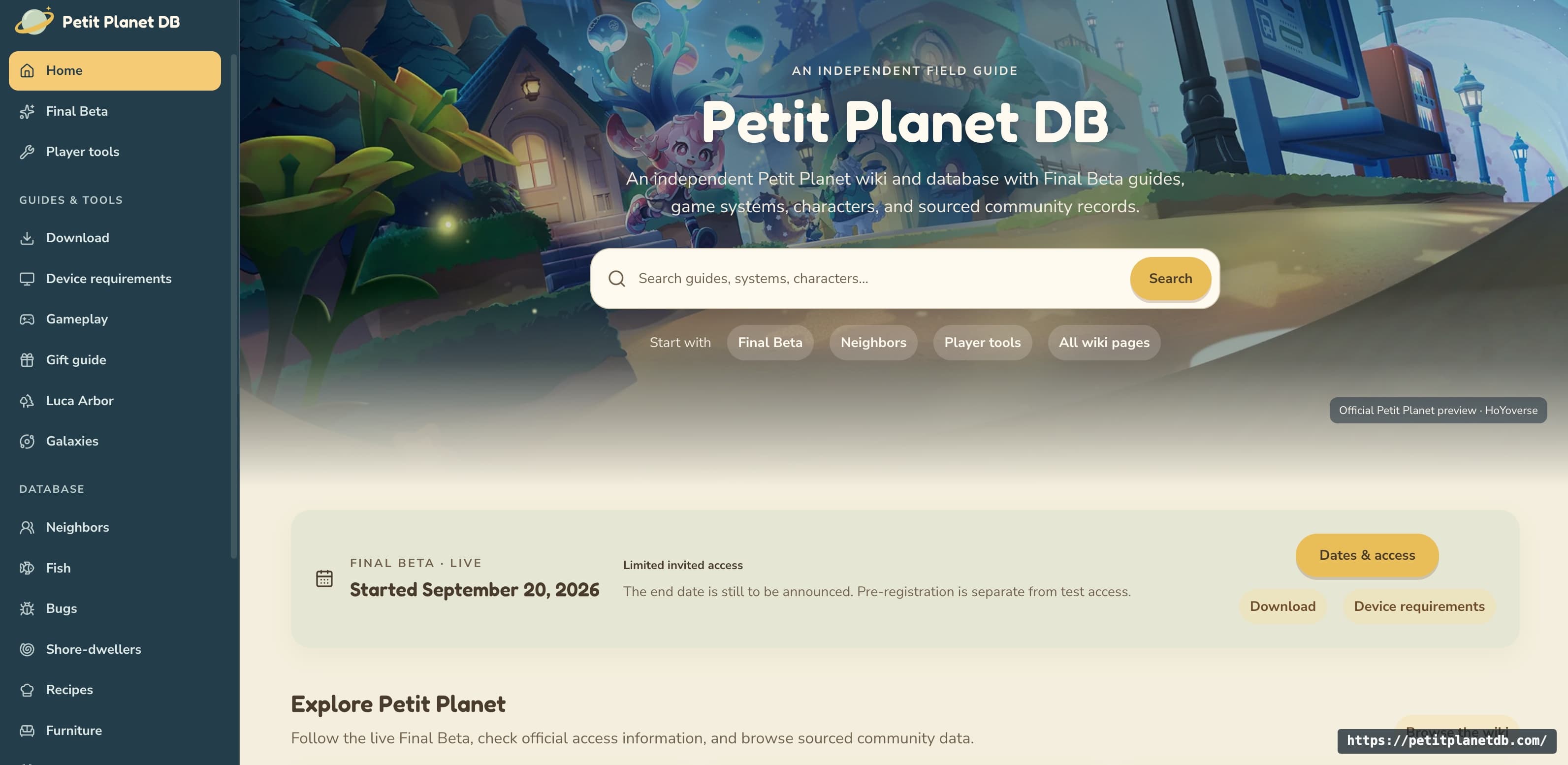 Petit Planet DB cover image